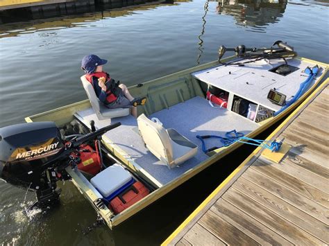 DIY Jon boat deck finished! Took my little co-angler out this morning. : bassfishing