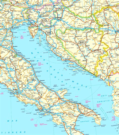 Map Of Adriatic Sea | Terminal Map