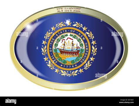 New Hampshire State Seal Oval Button Stock Vector Image & Art - Alamy