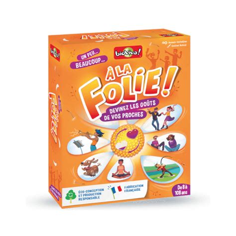 Acheter A la Folie - Jeu de Société - Bioviva - Ludifolie