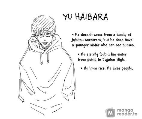 Yu Haibara | Jujutsu, Cute little drawings, Dragon ball art goku