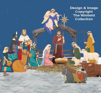 Complete Life-size Nativity Pattern Set, Nativities & Angels: The Winfield Collection