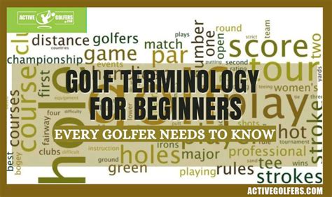 Golf Terminology for Beginners That Every Golfer Needs To Know | Golf ...