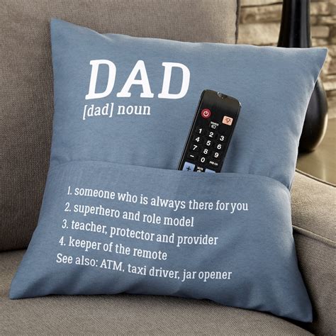 Dad Personalized Pocket Pillow Father's Day Gifts Gifts - Etsy