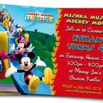 Mickey Mouse Clubhouse Birthday Invitations Free Templates