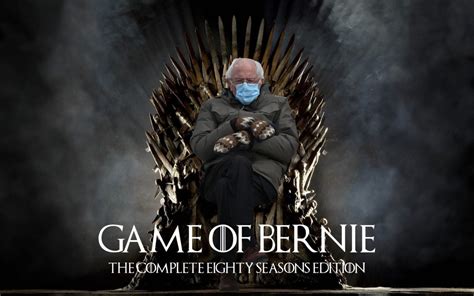 Bernie Sanders Best Meme Game Of Thrones Sitting On Chair