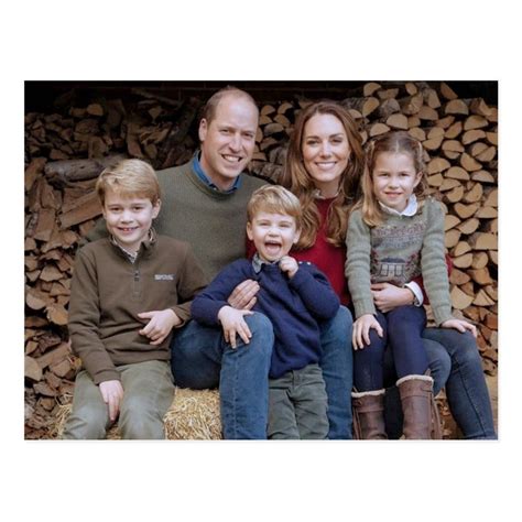 Prince william and family dec 2020 stylized postcard – Artofit