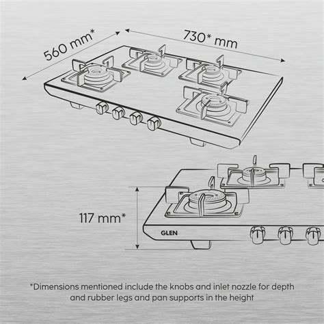 Buy Gas Stove 3 Burner Stainless Steel Brass Burner Online | Glen ...