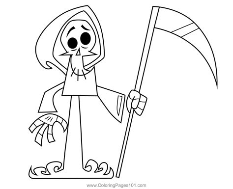 The Grim Reaper The Grim Adventures of Billy and Mandy Coloring Page ...