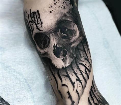 Realistic Skull Tattoo