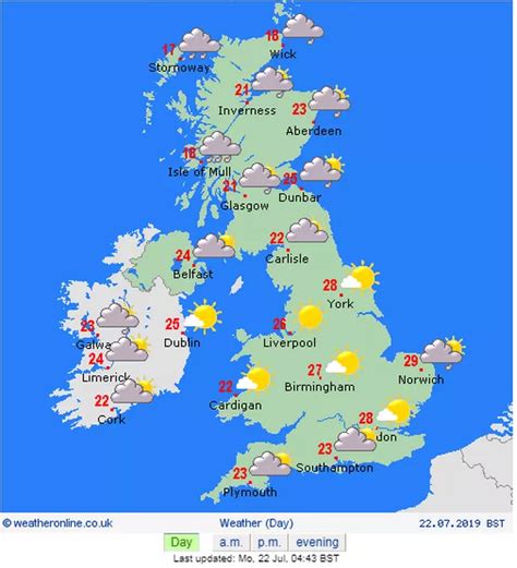 UK weather forecast: Three-day heatwave to start the week with temperatures soaring over 30C ...