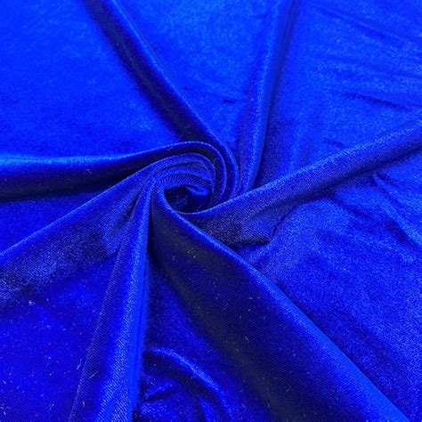 Royal Blue Stretch Velvet Fabric 60'' Wide by the Yard | Etsy