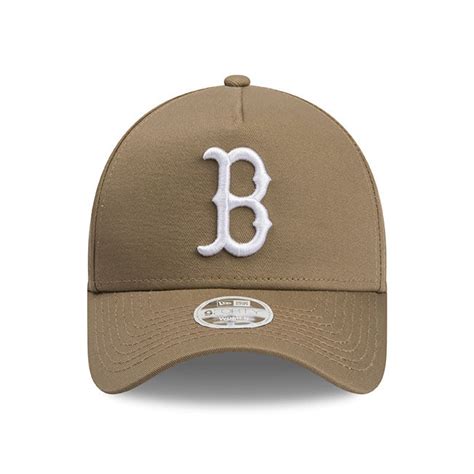 Boston Red Sox New Era Khaki Beige 9forty Adjustable Cap Women's – Lidzcaps