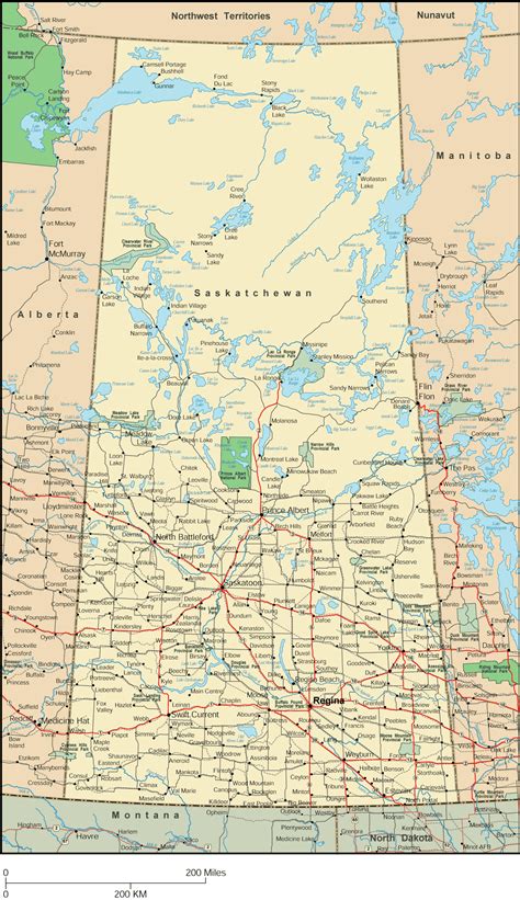 Saskatchewan Map - Detailed Map of Saskatchewan Canada | Saskatchewan canada, Canada map ...