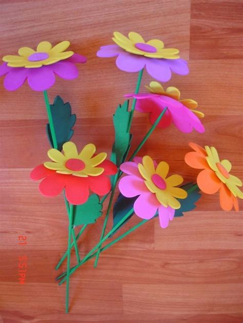 How To Make a 4 layer Flower Out Of Paper with center flower - Easy! || Diy Crafts with paper ...