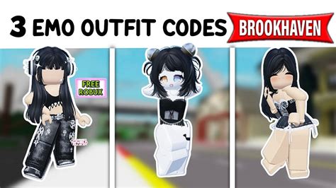 3 EMO OUTFIT ID CODES FOR BROOKHAVEN RP, BERRY AVENUE & BLOXBURG 🖤 ️ ...