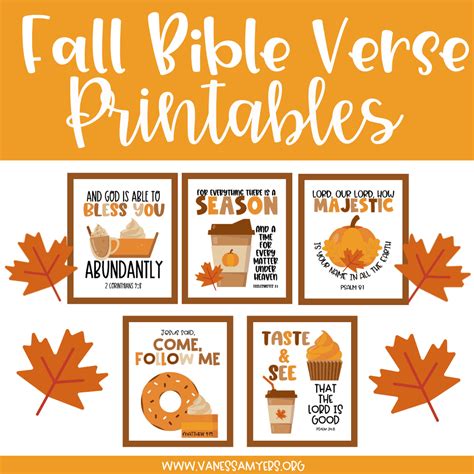 Fall Bible Verse Printables - Family Faith Builders