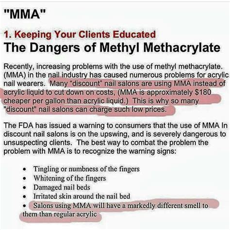 The Dangers of Methyl Methacrylate | Methylation, Acrylic nails, Acrylic liquid