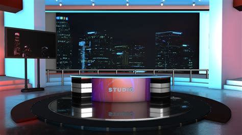 3D News Room 4k Images Free Download - MTC TUTORIALS | Studio background, Virtual studio, News ...