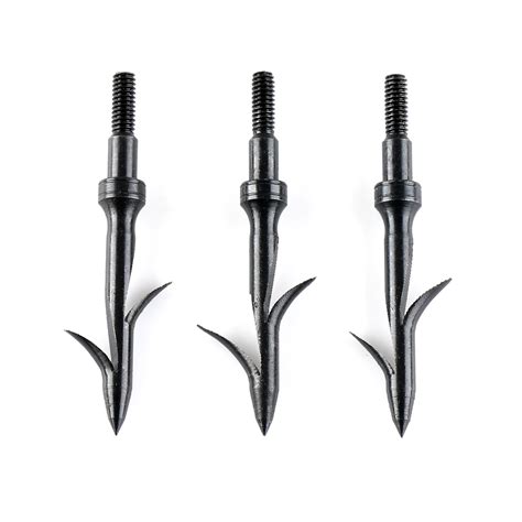 3PCS Fishing Archery Arrow Tips Fish Points Hunting Archery Arrow Heads Black New-in Fishing ...