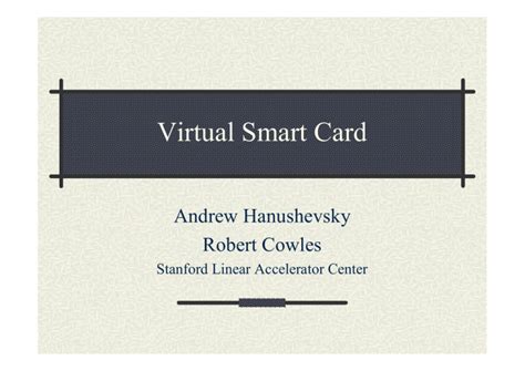 Virtual Smart Card