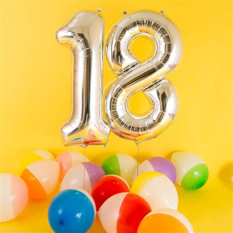 happy 18th birthday balloons by bubblegum balloons | notonthehighstreet.com