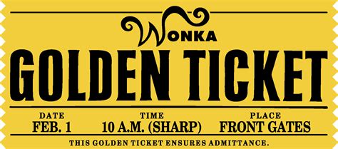 Willy Wonka Golden Ticket Logo Vector - (.Ai .PNG .SVG .EPS Free Download)