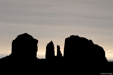 Cathedral Rock Silhouette | Dennis Flood Photography