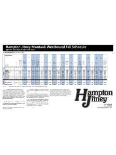 Hampton Jitney Montauk Westbound Fall Schedule / hampton-jitney-montauk-westbound-fall-schedule ...