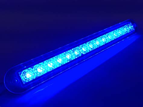MARINE BOAT BLUE LED STRIP LIGHT 23LM FLUSH MOUNT 12V 3W IP67 4500K 7.9& Marine and RV Lighting ...