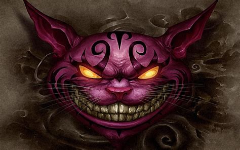 Evil Cheshire Cat Wallpaper (70+ images) | Cheshire cat wallpaper, Cat ...