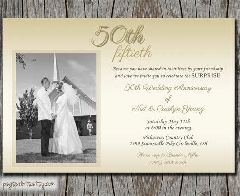 50Th Wedding Anniversary Invitation Wording 50th Wedding Anniversary ...