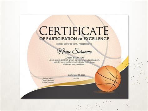 Free Editable Sports Certificate Templates