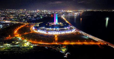 PHOTO: SM Seaside City Cebu Night Aerial View