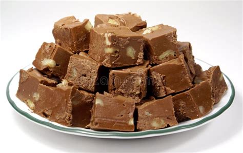 Chocolate Fudge with Nuts stock photo. Image of background - 2096822