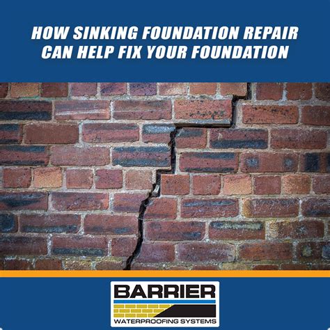 How Sinking Foundation Repair Services Can Save Your Home | Barrier Waterproofing Systems