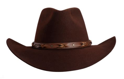 Brown Cowboy Hat Isolated On White Stock Photo - Download Image Now - iStock