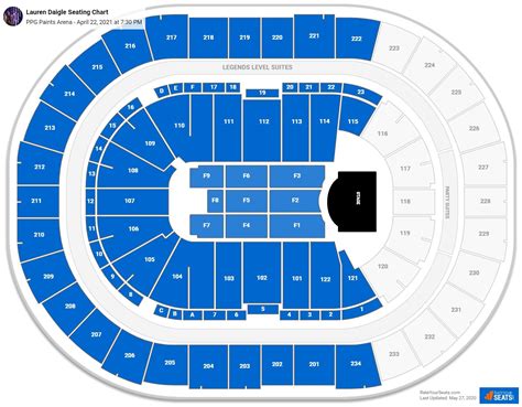 PPG Paints Arena Seating Charts for Concerts - RateYourSeats.com