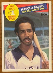 HAROLD BAINES, 1985 TOPPS # 1 DRAFT PICK ROOKIE CARD, CHICAGO WHITE SOX | eBay