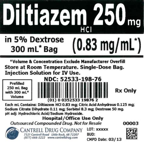 DailyMed - DILTIAZEM HCL injection, solution