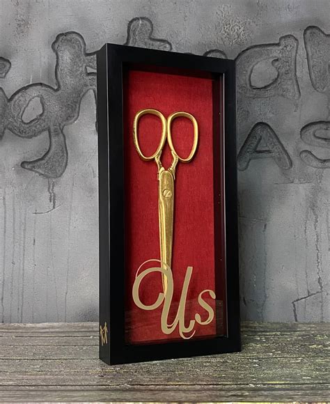 US Movie the Tethered Scissors Prop Shadow Box Display Case - Etsy