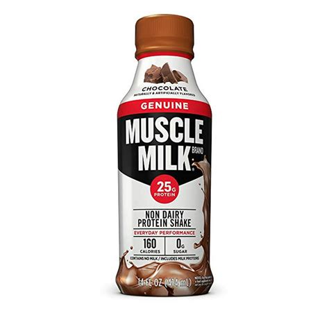 Muscle Milk Non Dairy Protein Shake Chocolate, 168.0 FL OZ - Walmart.com - Walmart.com