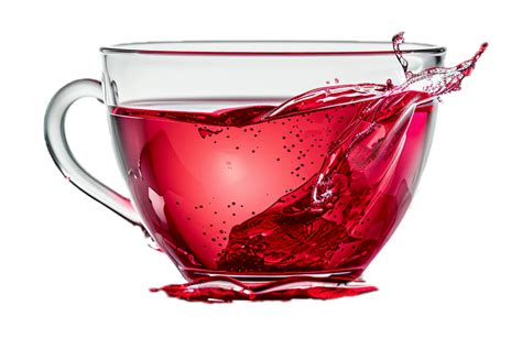 AI generated Splash of Red Liquid in Glass Cup png 42654988 PNG