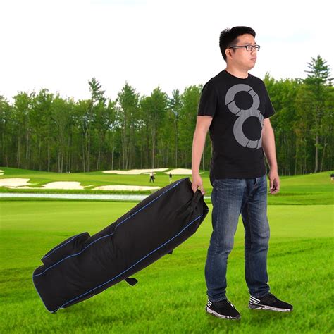 TOMSHOO - TOMSHOO Wheeled Golf Travel Bag Smooth Rolling Cover Case ...