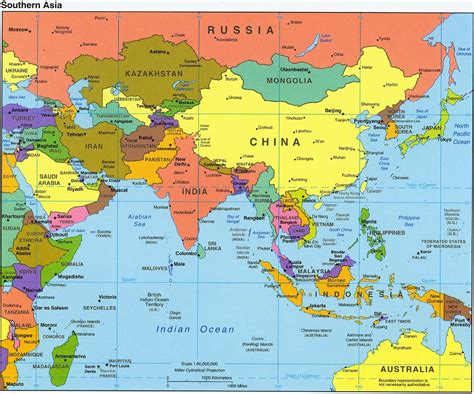 South Asia Political Map 2004