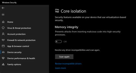 How to turn on Memory Integrity and Core Isolation in Windows 10 - Web Design Updates