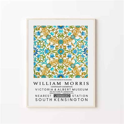 William Morris Exhibition Poster, William Morris Print, Wallpaper,modern Art, Gallery Wall ...