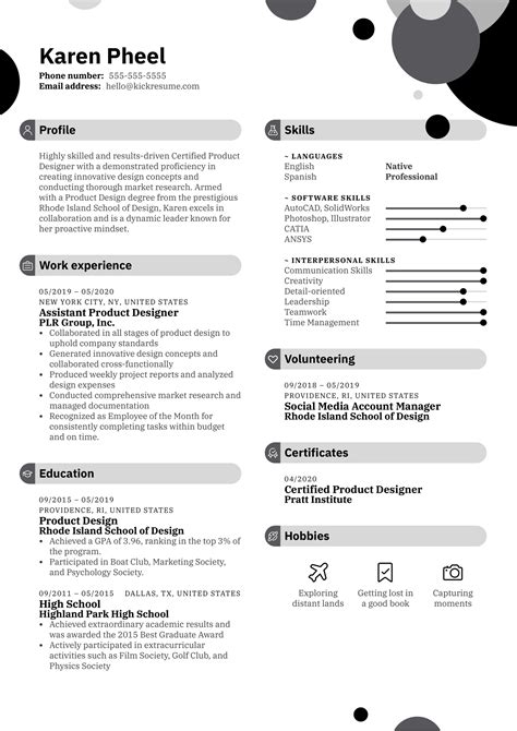 Creative Resume Example | Kickresume