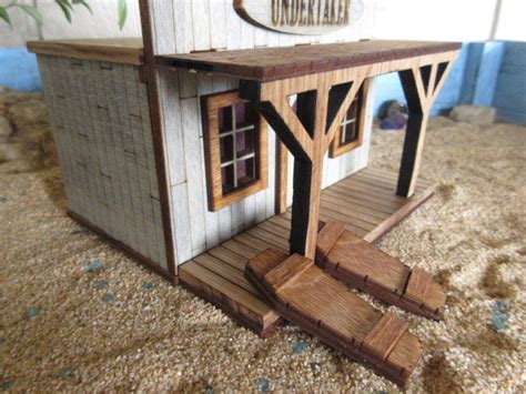 O Scale Miniature Old Western Undertaker and Coffins Rustic - Etsy