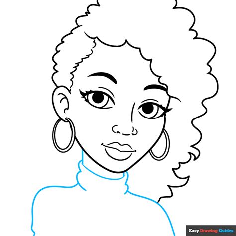 How to Draw a Black Girl - Really Easy Drawing Tutorial